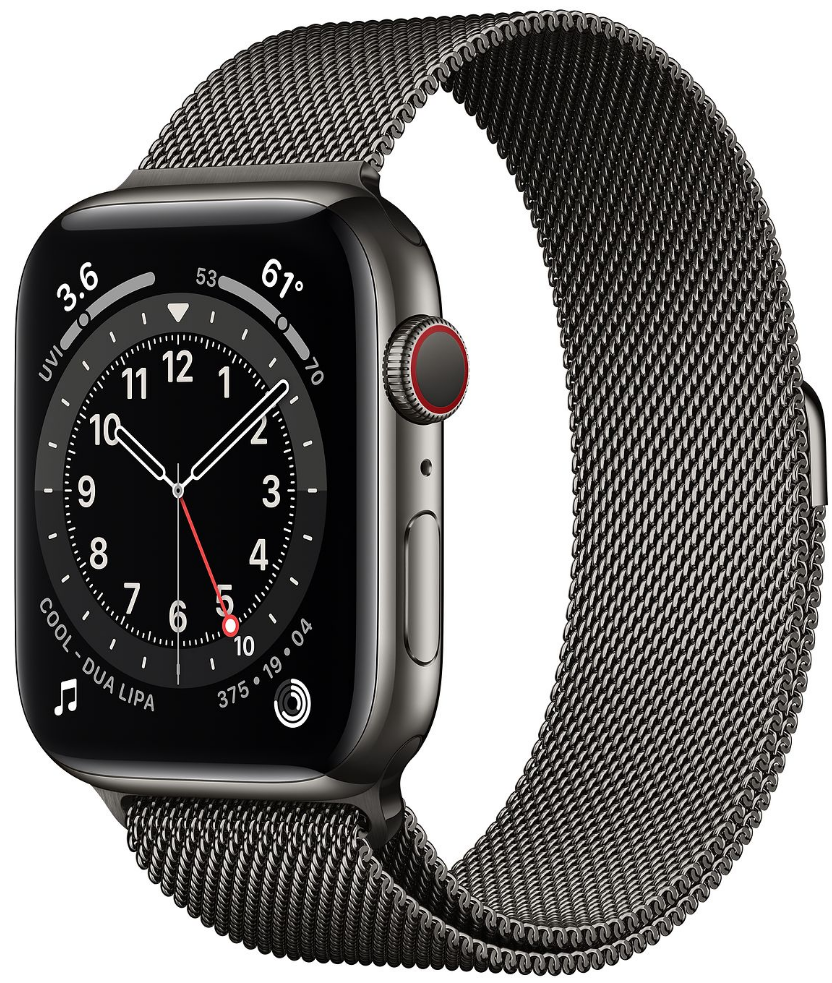 44mm graphite milanese loop