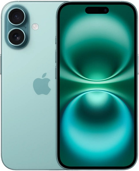 Apple iPhone 16 Plus 5G A3291 128GB Dual Sim Teal (Dual Nano Sim)