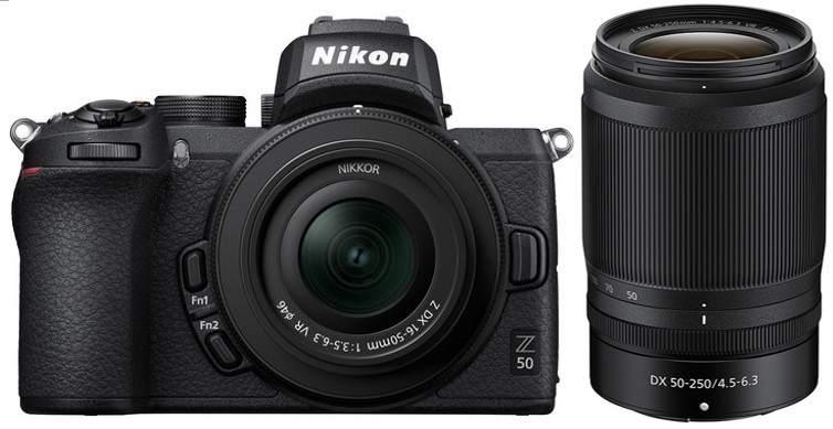 Nikon Z50 Twin Kit (NIKKOR 16-50mm f/3.5-6.3 VR) (NIKKOR 50-250mm f/4.5-6.3 VR)