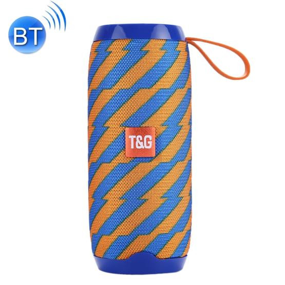 T&G TG106 Portable Wireless Bluetooth V4.2 Stereo Speaker with Handle Orange+Blue
