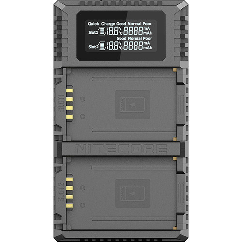 Nitecore ULM10 PRO Dual Slot Charger for Leica BP-SCL5 Battery