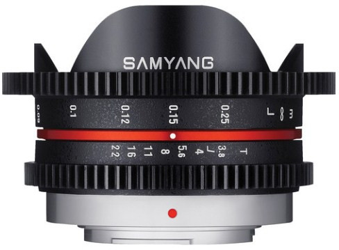 Samyang 7.5mm T3.8 Cine UMC Fish-eye Black (M4/3 Mount)
