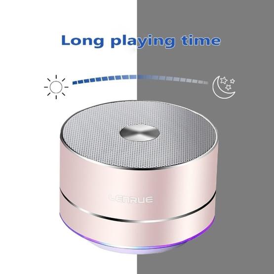 LENRUE Portable Wireless Bluetooth Speaker (Rose Gold)