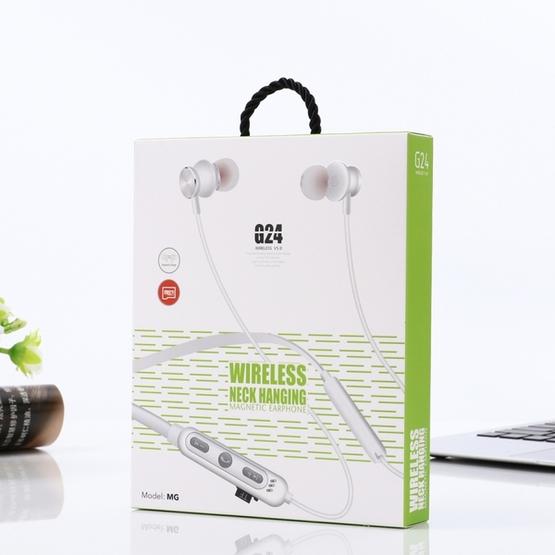 MG-G24 Bluetooth 4.2 Sport Wireless Bluetooth Earphone (Silver)